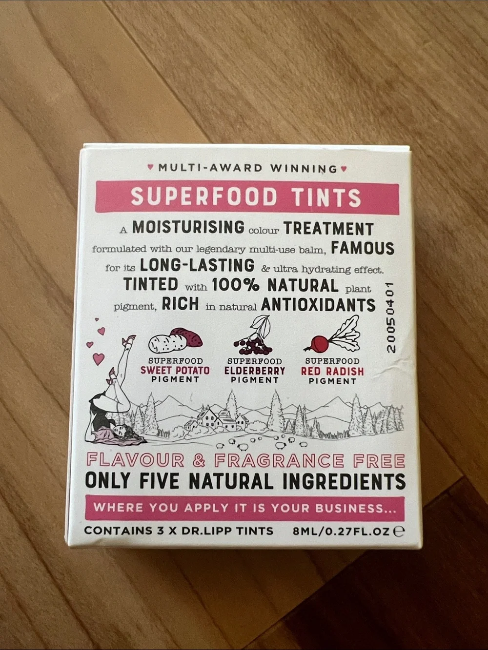 Dr Lipp Superfood Tints Multi-Use Skincare - Pink & Berry Shades - Brand New!
